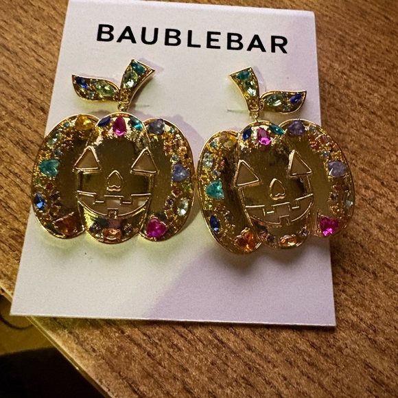 BaubleBar Jewelry - S64 BaubleBar Gold Pumpkin Earrings